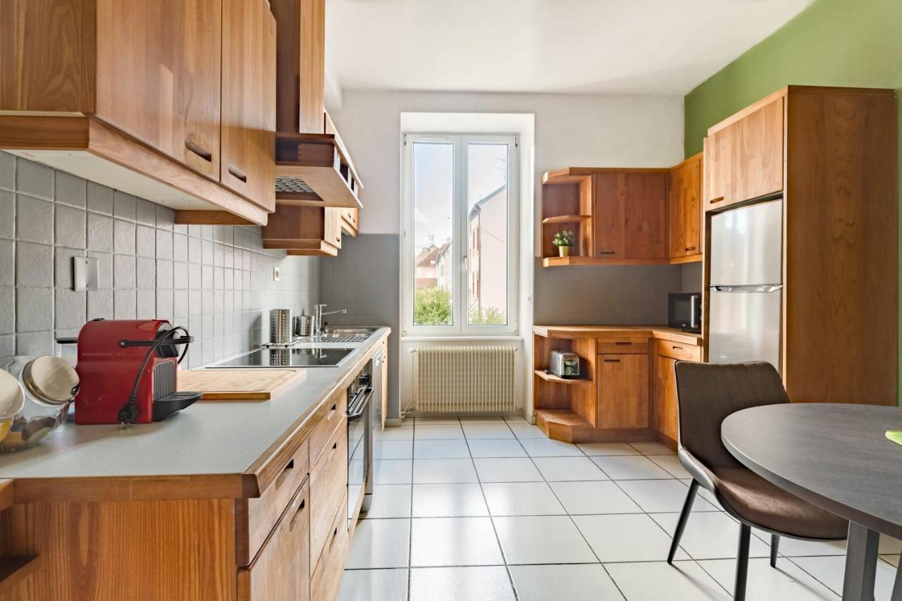 Apartment Travel Homes - The Wooden, Spacieux & Bon Quartier Mülhausen